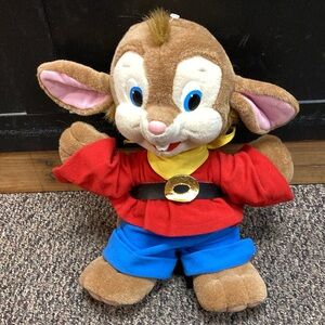 RARE An American Tail Fievel Goes West 13” Plush 1991 Copyright